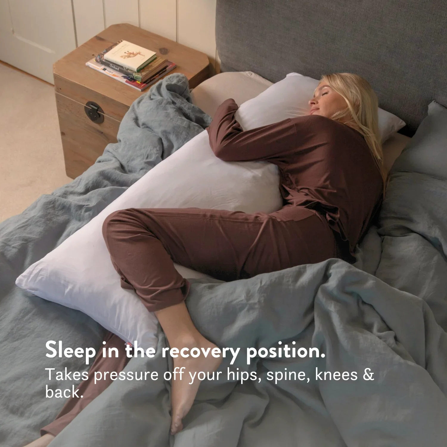 Wool Body Pillow - Side Sleep & Pregnancy - Image 2